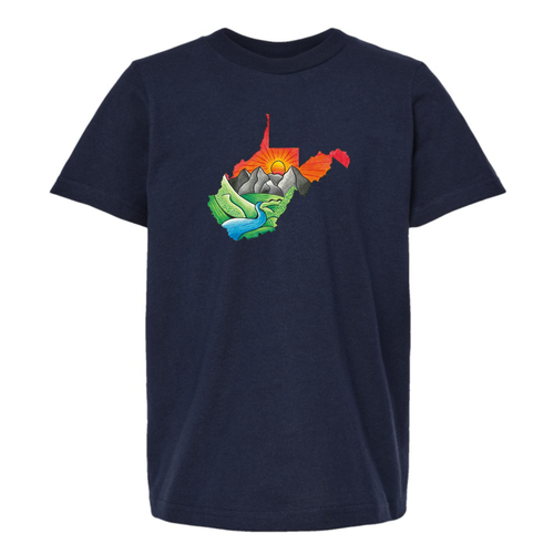 YOUTH Tultex Fine Jersey T-Shirt -- Navy