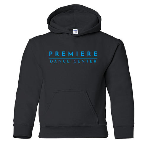 Youth Gildan Heavy Blend Hooded Sweatshirt -- Black