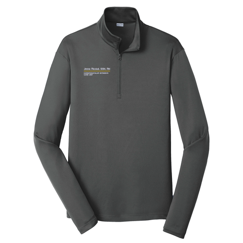 Sport-Tek PosiCharge Competitor Quarter Zip Pullover -- Iron Grey
