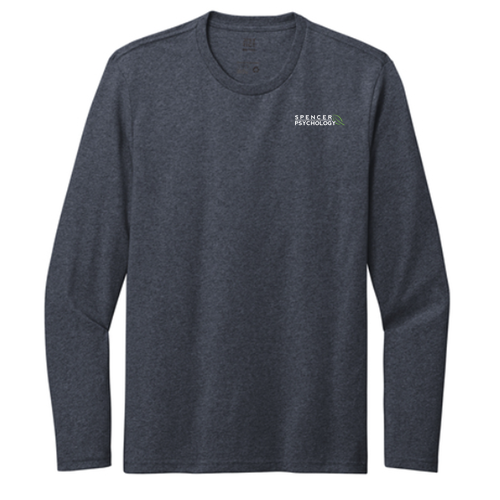 District Re-Tee Long Sleeve -- Heathered Navy