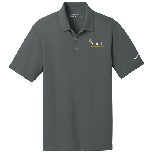 Nike Golf Dri Fit Vertical Mesh Polo -- Anthracite