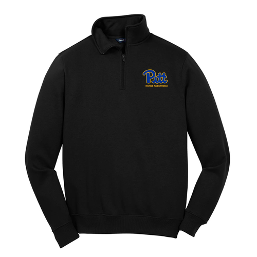 Sport Tek Quarter Zip Sweatshirt -- Black