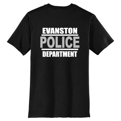 Evanston Police Tee -- Black