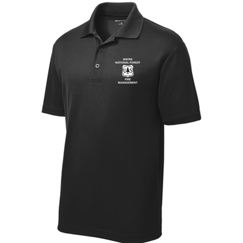 Sport-Tek PosiCharge RacerMesh Polo -- Black -- Embroidered