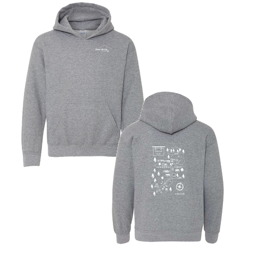 Gildan Heavy Blend Youth Hooded Sweatshirt -- Graphite Heather