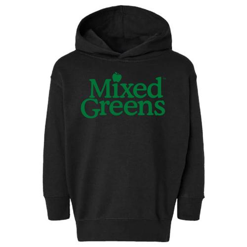 Toddler Pullover Fleece Hoodie -- Black