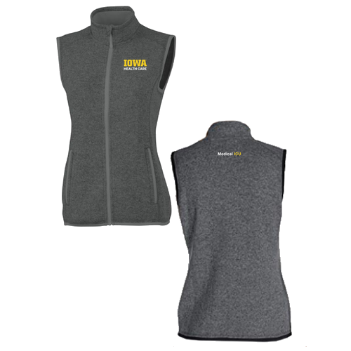 Charles River Womens Pacific Heathered Vest -- Charcoal Heather