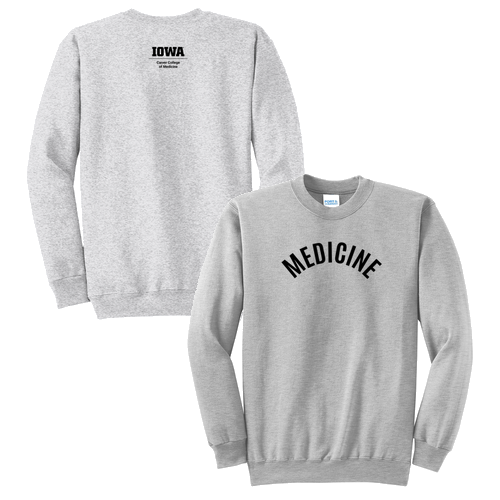 Arch Medicine Port and Company Classic Crewneck Sweatshirt -- Ash