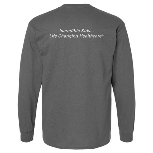 Longsleeve Basic T-Shirt (w/ Back Print) -- Charcoal