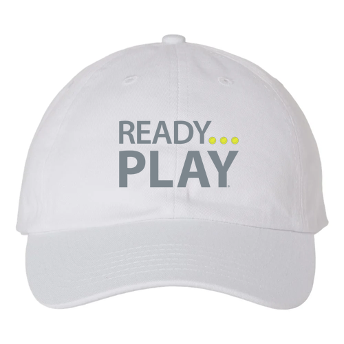 Valucap Bio-Washed Unstructured Hat -- White
