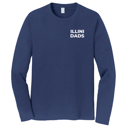 Illini Dads Long Sleeve Tee -- Team Navy