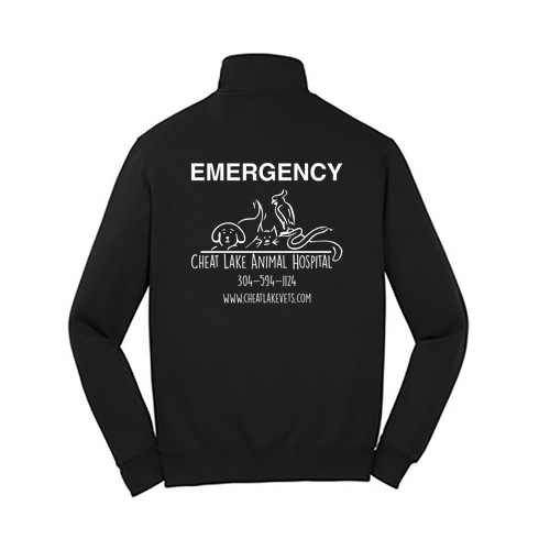 Sport Tek Quarter Zip Sweatshirt -- Black