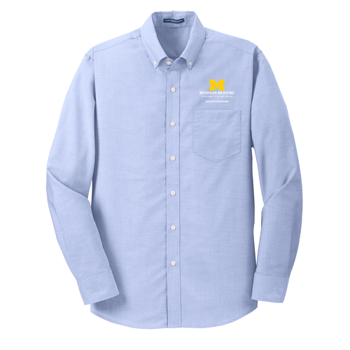 Men/Unisex Port Authority Tall SuperPro Oxford Shirt -- Oxford Blue, 39