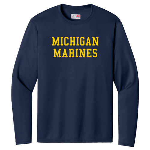 Performance Long Sleeve Tee -- Navy
