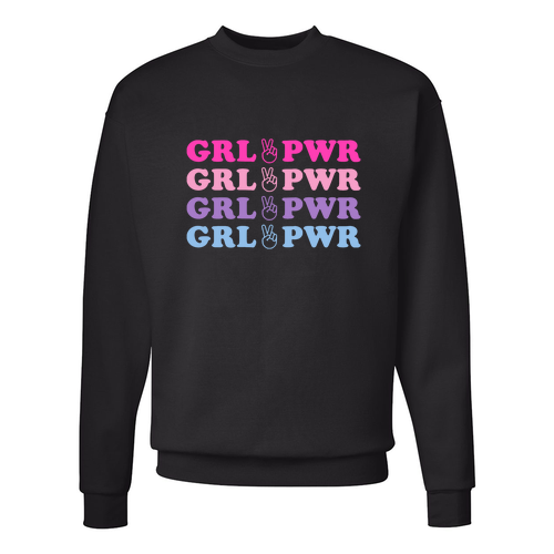 Hanes EcoSmart Crewneck Sweatshirt -- Black