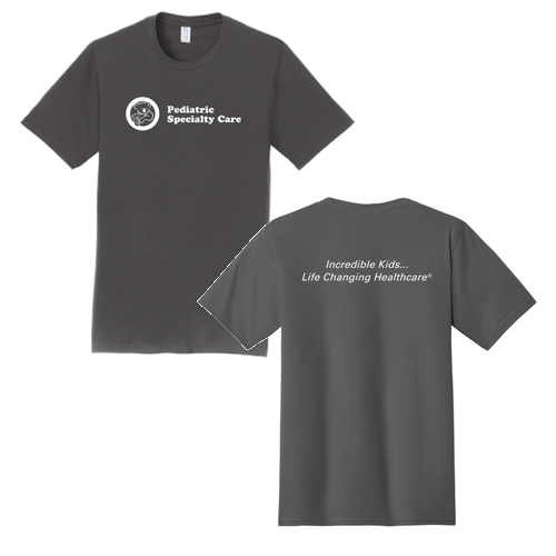 Port and Company Tee (w/ Back Print) -- Charcoal