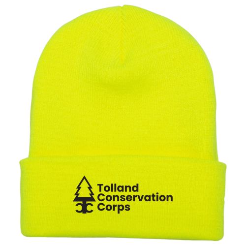 Yupoong Knit Hat with Cuff -- Safety Yellow