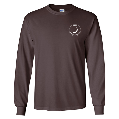 Gildan Ultra Cotton Longsleeve Basic T-Shirt -- Dark Chocolate