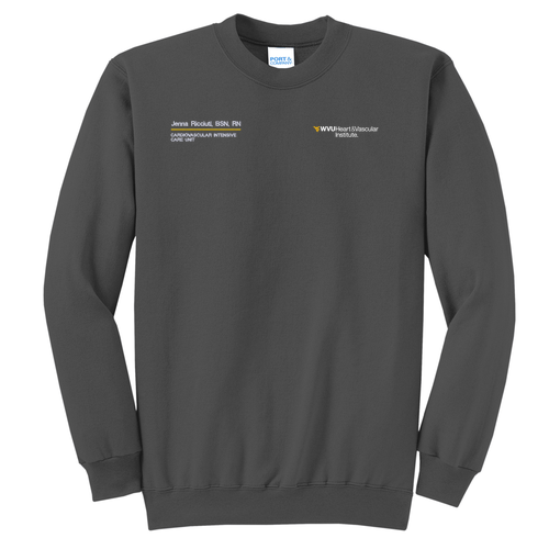 Port and Company Classic Crewneck Sweatshirt -- Charcoal