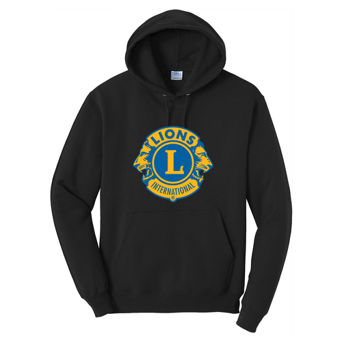 Port and Company Core Fleece Pullover Hooded Sweatshirt -- Jet Black