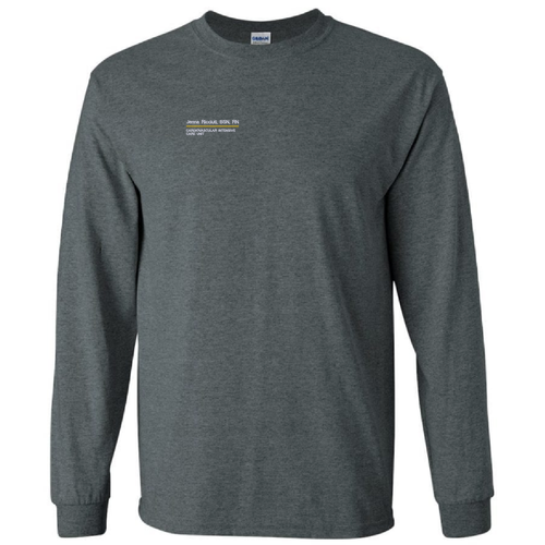 Gildan Heavy Cotton Longsleeve Basic T-Shirt -- Dark Heather