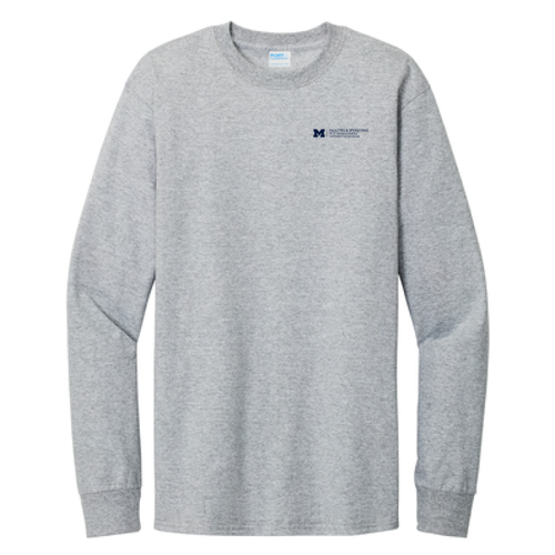 Port and Company Tall Long Sleeve Essential T-Shirt -- Ash, $15