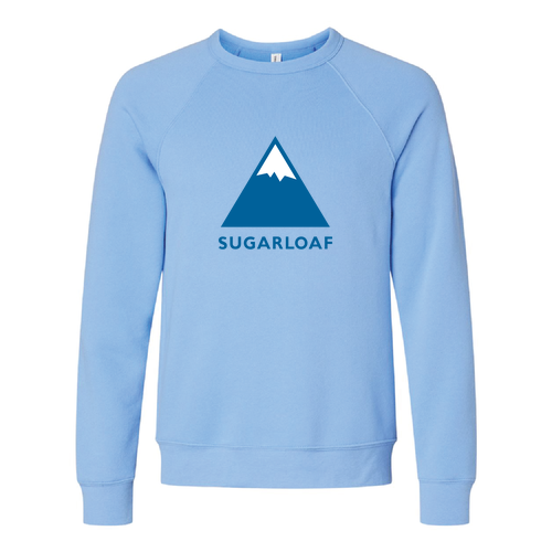 Sugarloaf Logo 1 Blue Ink -- Crewneck Sweatshirt Carolina Blue