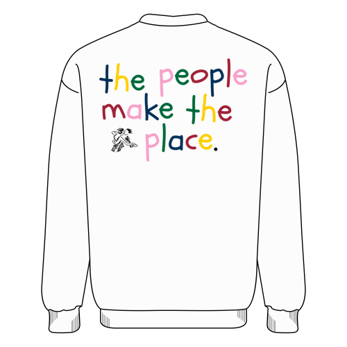 Gildan Heavy Blend Crew Neck Sweatshirt -- White
