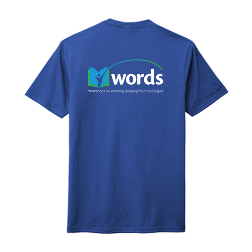 Tri-Blend WORDS Tee -- Deep Royal