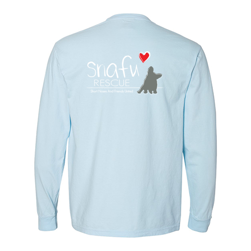 Comfort Colors Adult Long Sleeve Pocket Tee -- Chambray