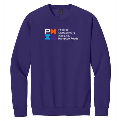 Gildan Adult Softstyle Fleece Crew Sweatshirt -- Purple