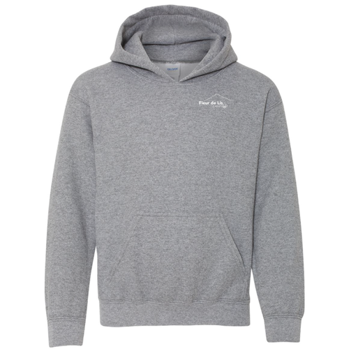Gildan Heavy Blend Youth Hooded Sweatshirt -- Graphite Heather