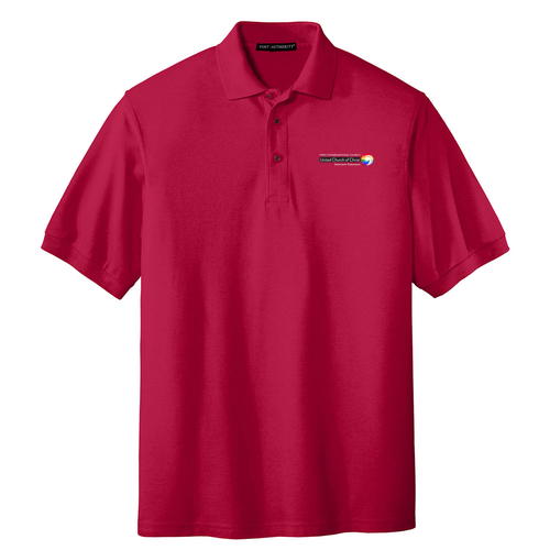 Port Authority Silk Touch Sport Shirt -- Red