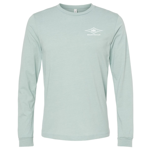 Bella+Canvas Unisex Heather Cvc Long Sleeve Tee- Heathers -- Heather Dusty Blue