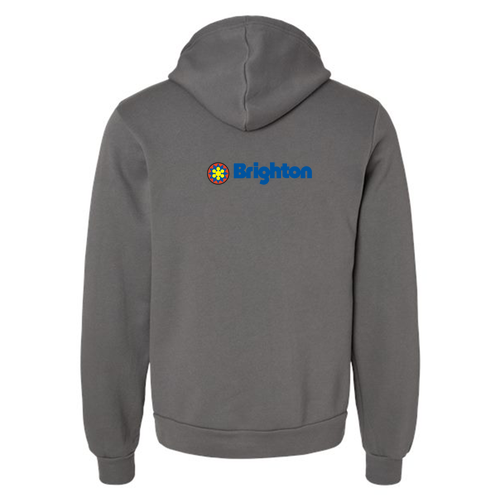 Brighton Logo 2 Full color -- Pullover Hooded Sweatshirt Asphalt