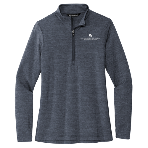 Travismathew Ladies Crestview 1 / 4-Zip -- Vintage Indigo Heather