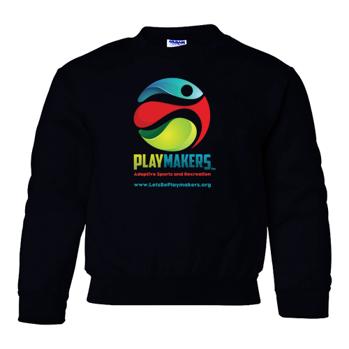 YOUTH Heavy Blend Crew Neck Sweatshirt -- Black