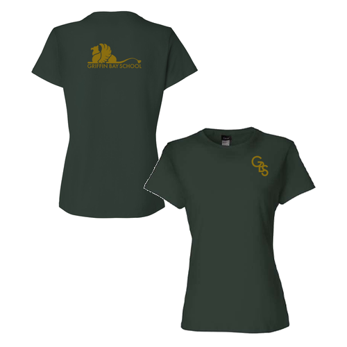 Hanes Ladies Perfect-T Cotton T-Shirt -- Deep Forest