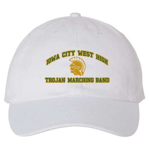 Valucap Bio-Washed Unstructured Hat -- White