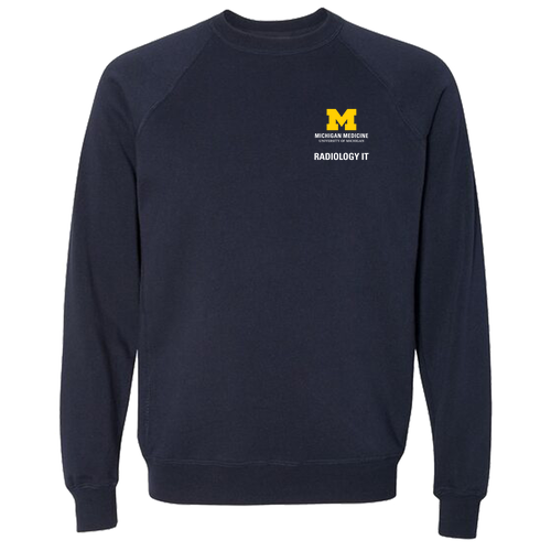 Unisex Independent Trading Soft Special Blend Raglan Crewneck -- Classic Navy