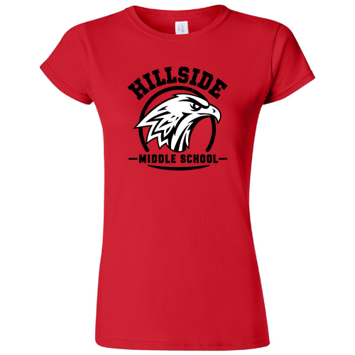 Gildan Ladies Softstyle Fashion Fit T-Shirt -- Red