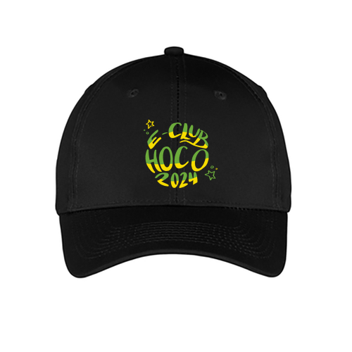 Port and Company 6-panel Twill Hat -- Black
