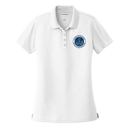Port Authority Ladies Dry Zone UV Micro Mesh Polo -- White
