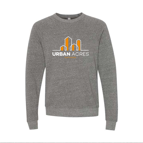 Bella Canvas Unisex Sponge Fleece Raglan Sweatshirt -- Deep Heather