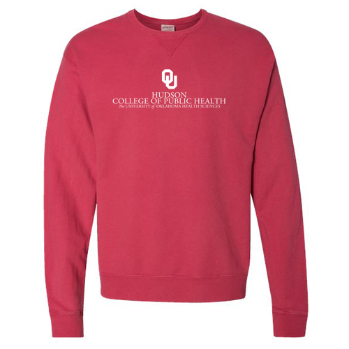 ComfortWash Unisex Crew Sweatshirt -- Crimson Fall