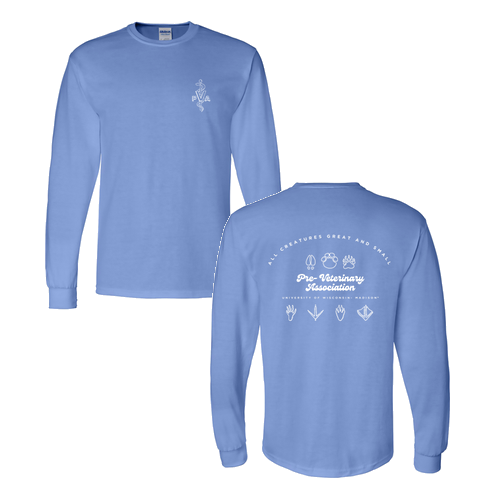 Gildan DryBlend 50/50 Longsleeve T-Shirt -- Carolina Blue