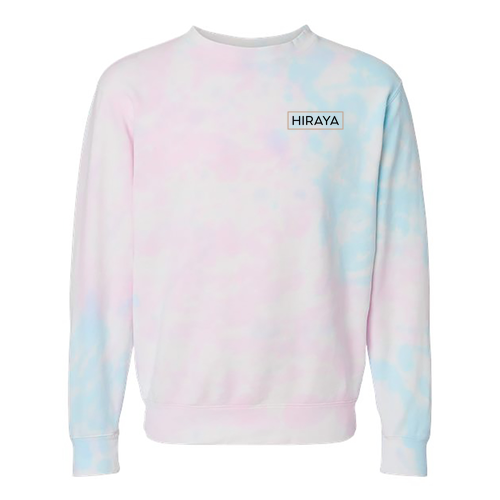 Hiraya Logo Midweight Tie-Dyed Sweatshirt -- Tie Dye Cotton Candy
