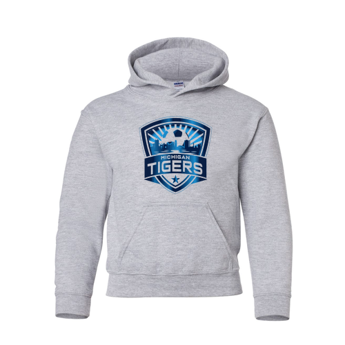 Youth Gildan Heavy Blend Hooded Sweatshirt -- Sport Grey