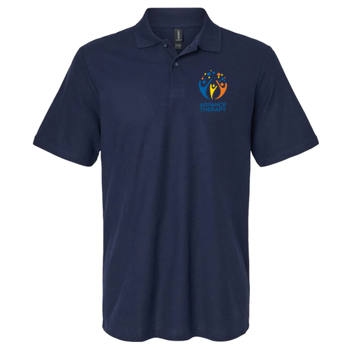 Gildan Adult Softstyle Pique Polo -- Navy