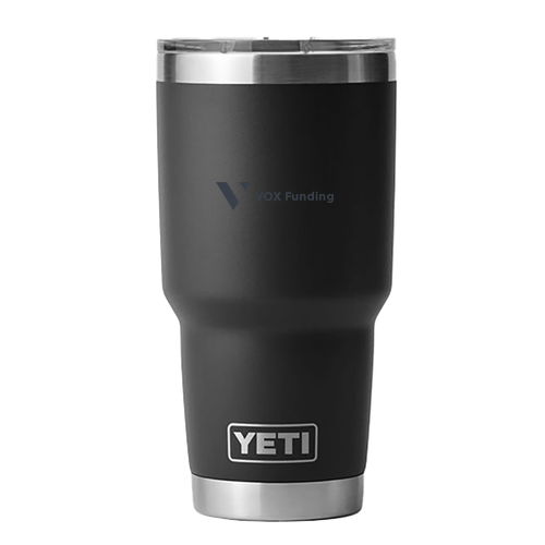 ID Laser Engraved YETI 30 oz Rambler Tumbler Low Minimum -- Black